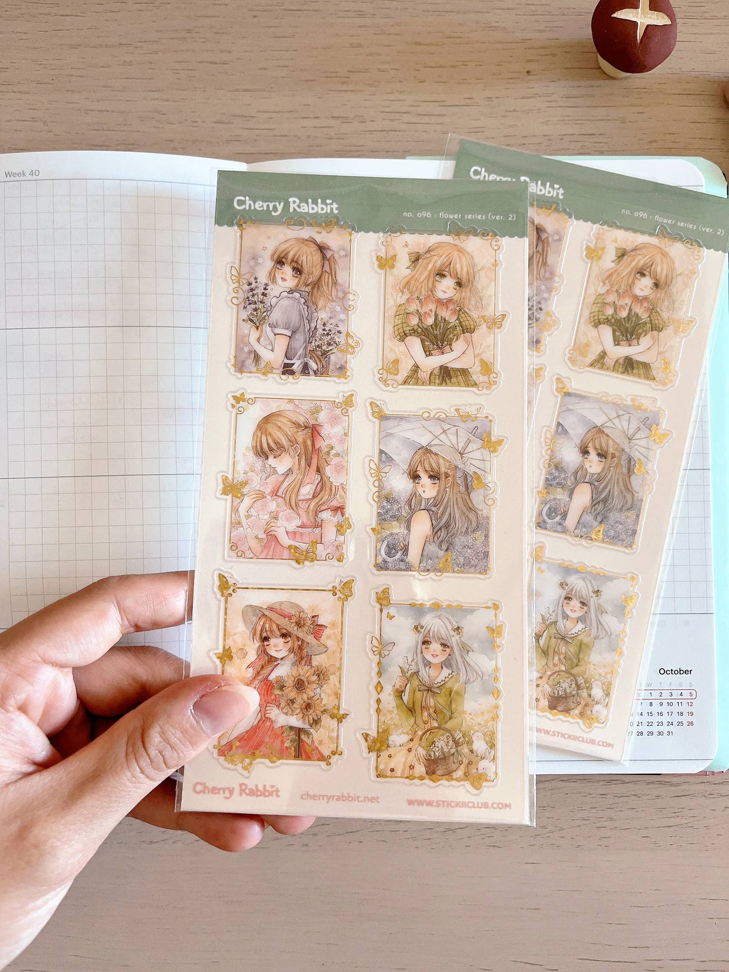 Flower Series (ver. 2) Sticker Sheet