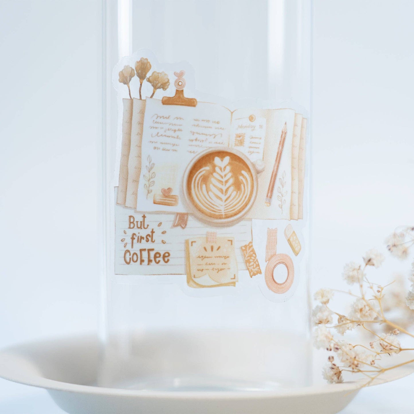 But First Coffee - Clear Vinyl Sticker