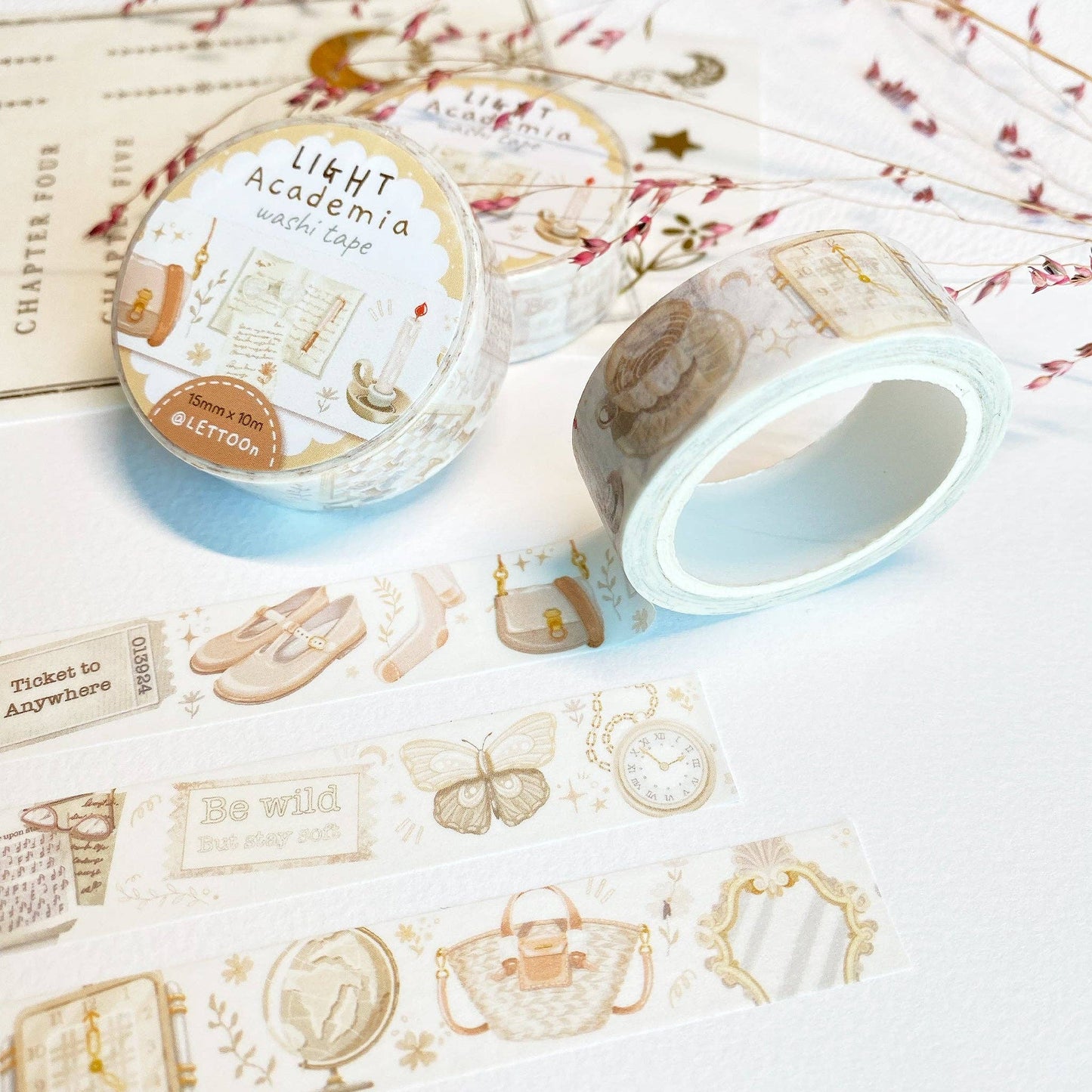 Dark & Light Academia - Washi Tapes
