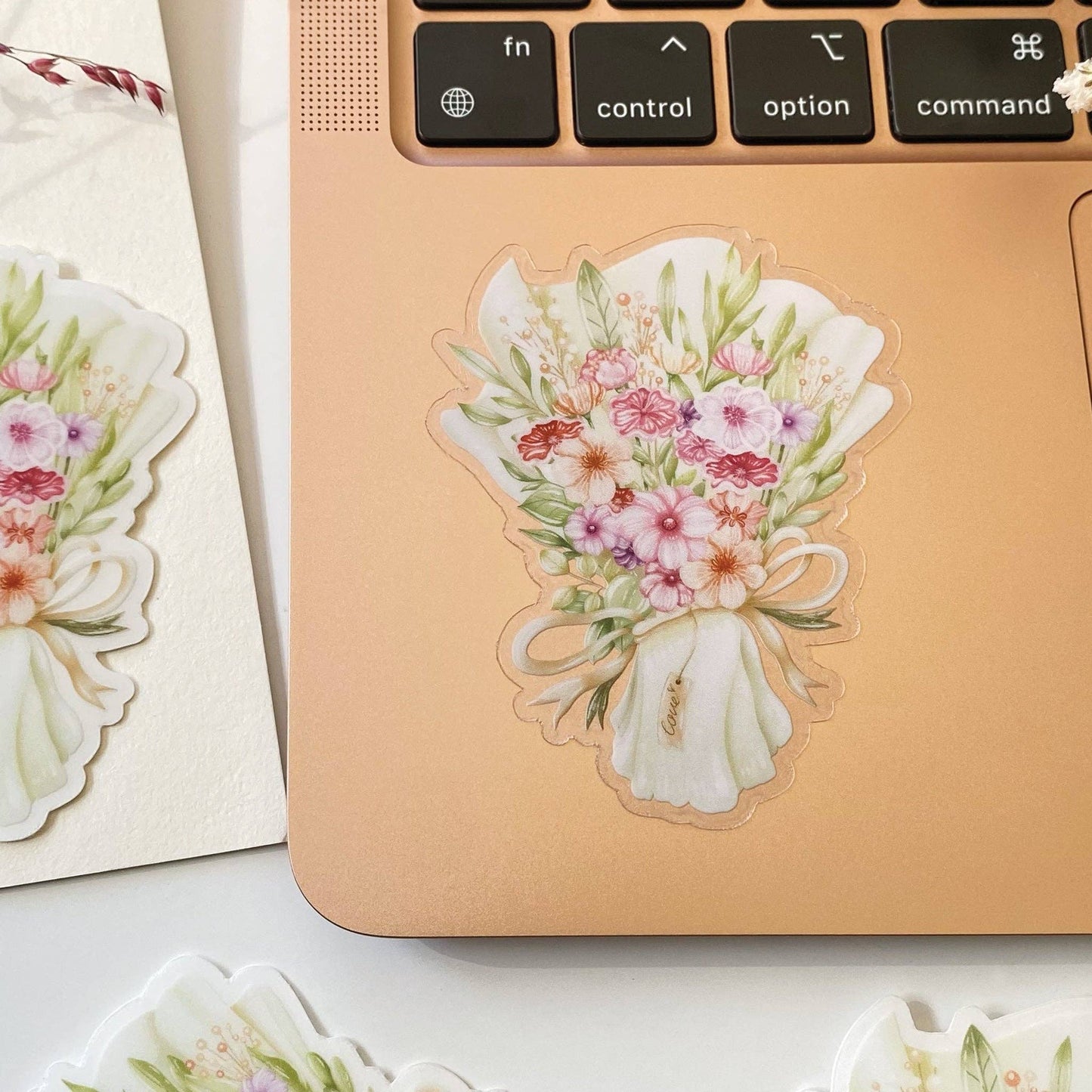 Flower Bouquet - Clear Vinyl Sticker