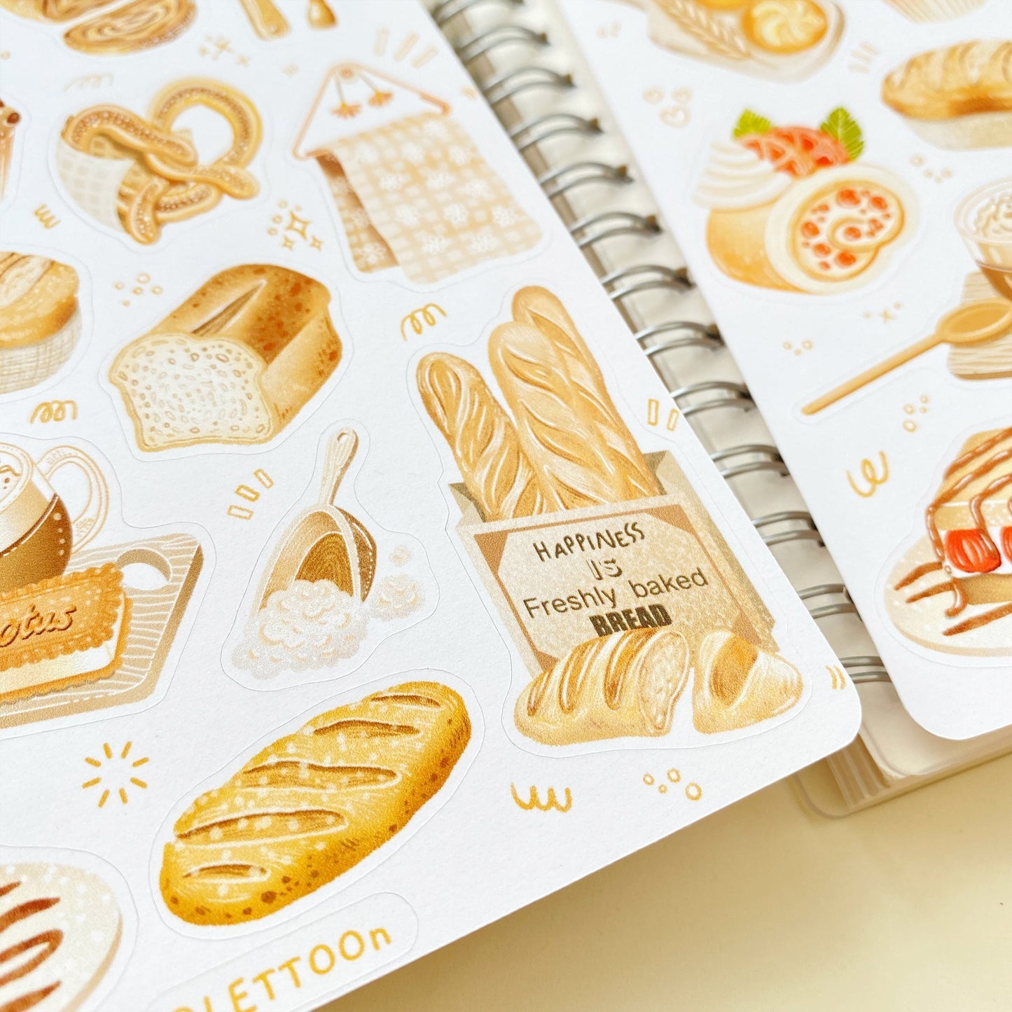 Coffee + Bakery - Semi-Transparent Sticker Sheets