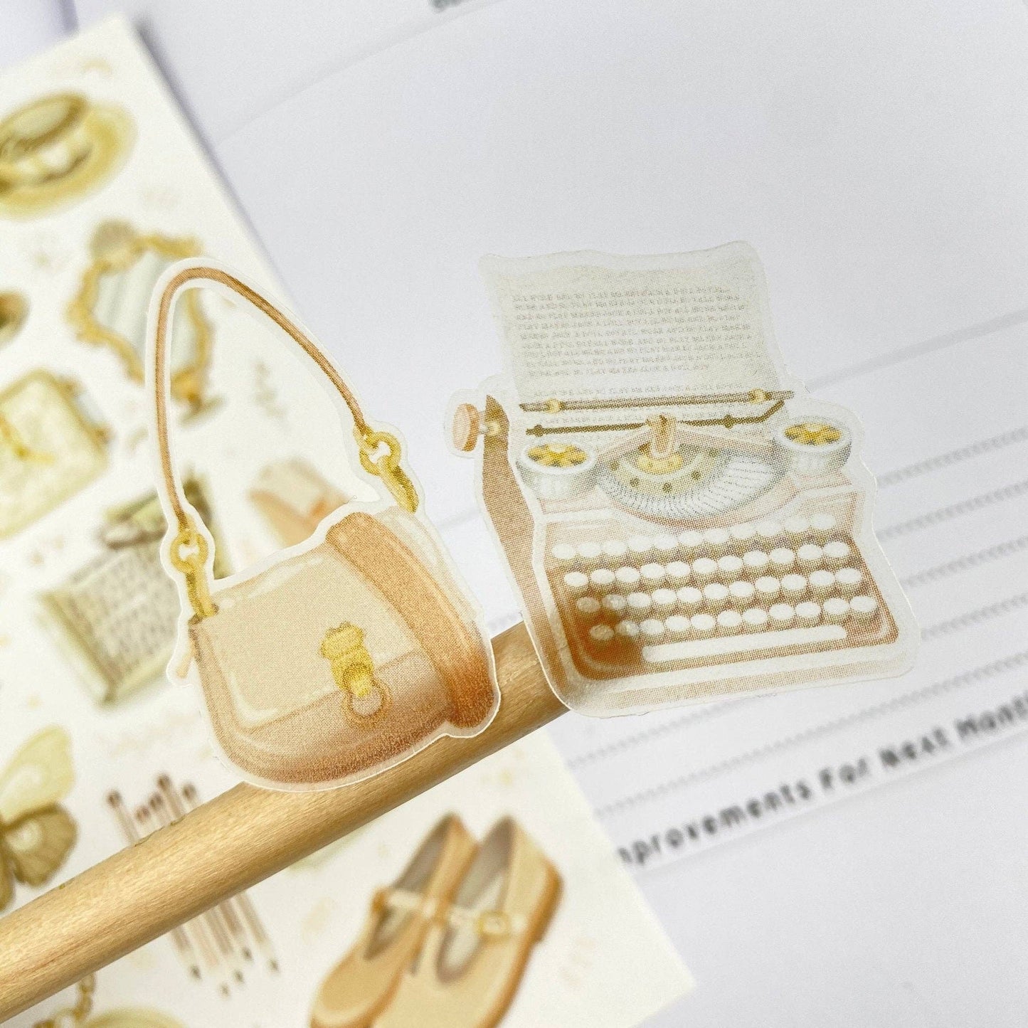 Dark & Light Academia - Semi-Transparent Sticker Sheets