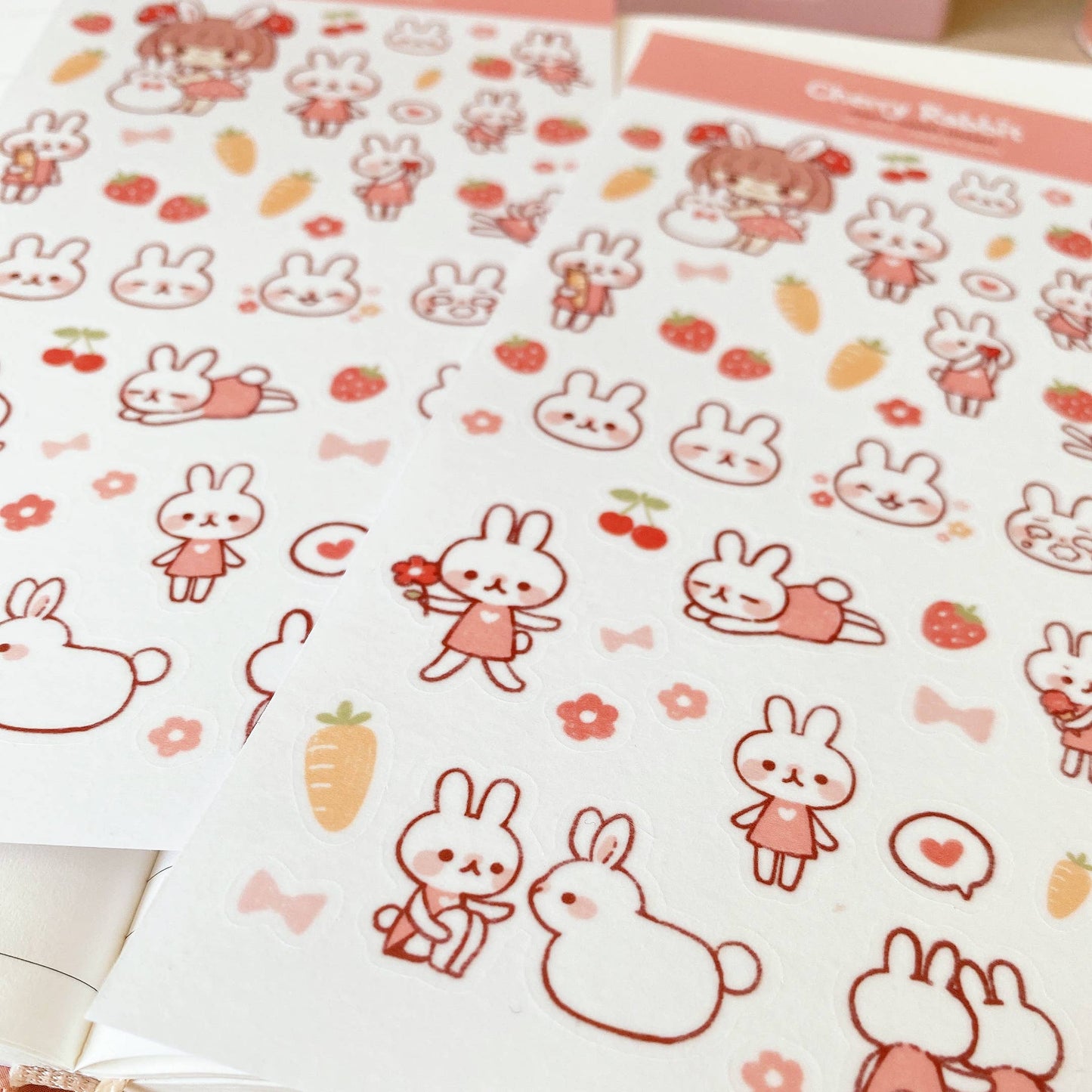Rabbit Friends Sticker Sheet
