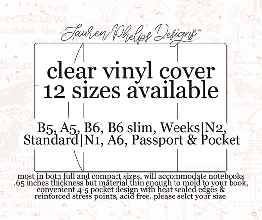 Clear Soft Vinyl Notebook Cover
