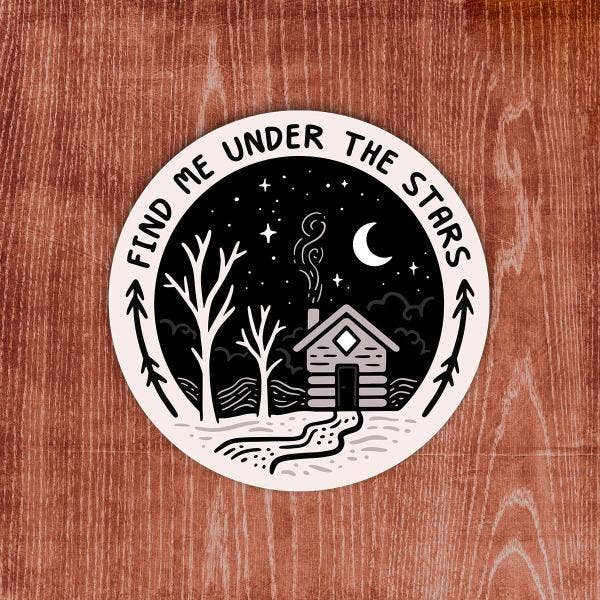 Find Me Under the Stars - Large Sticker