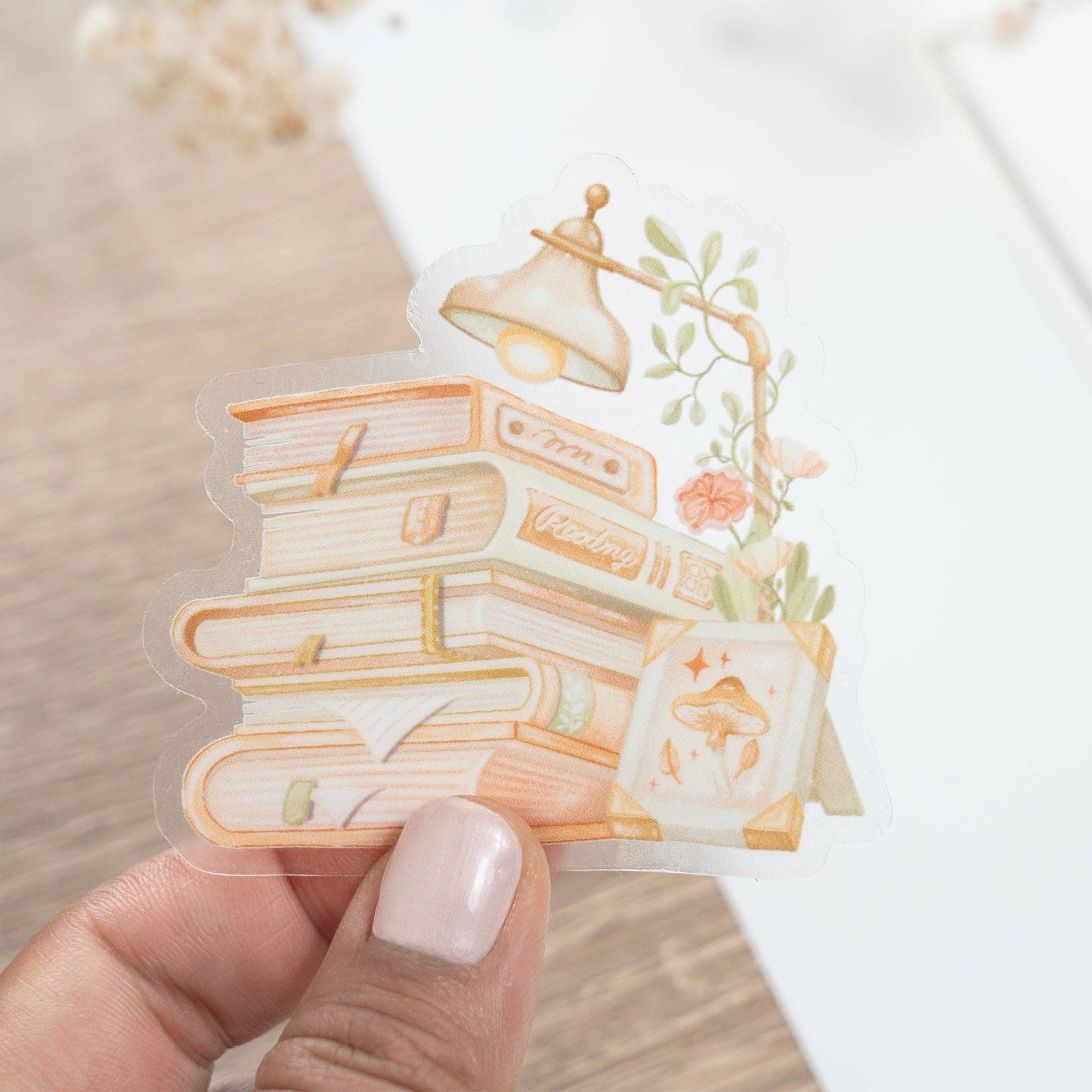 Cozy Reading - Clear Vinyl Sticker