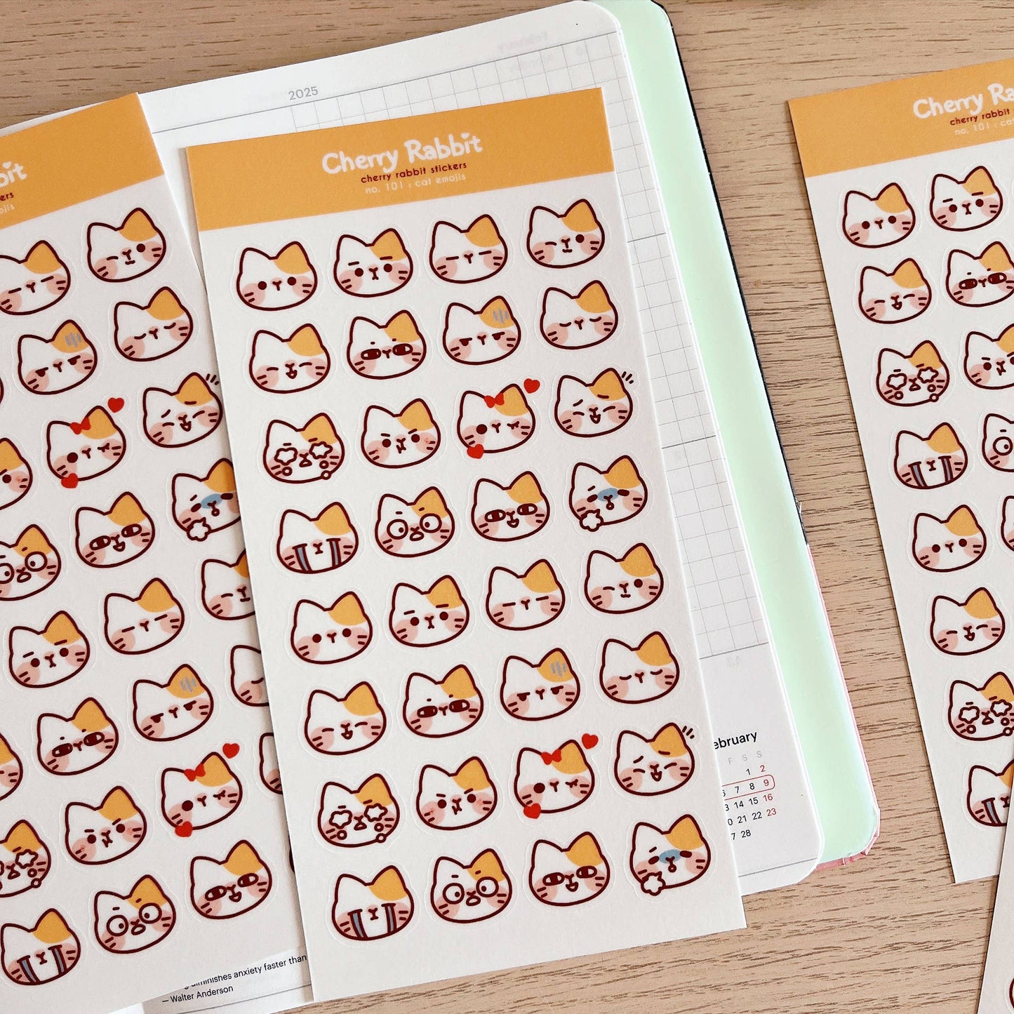 Cat Emojis Sticker Sheet