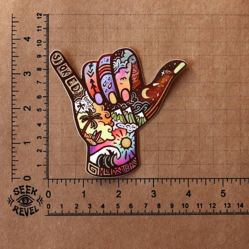 Stoked - Large Waterproof Sticker