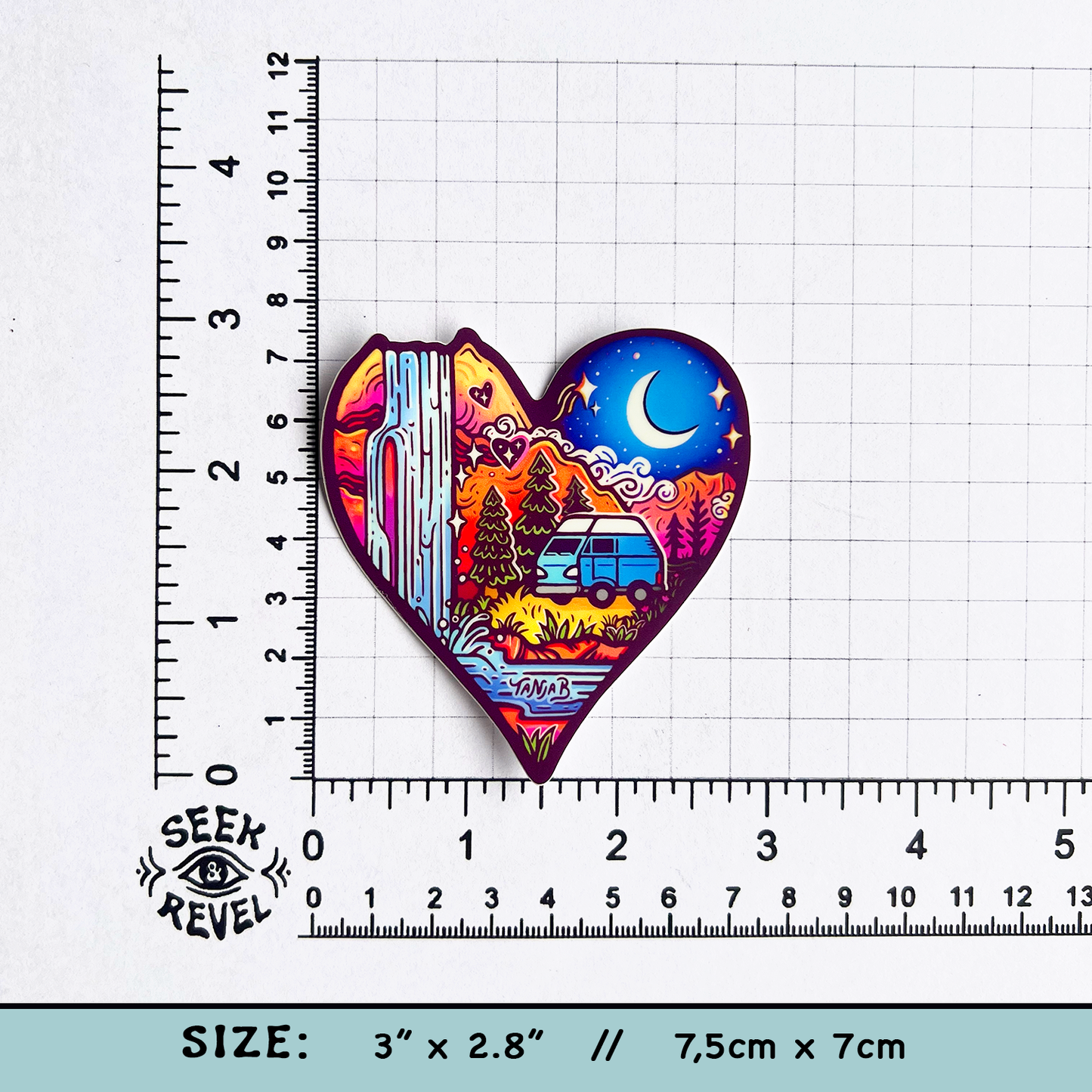 Heart - Large Waterproof Sticker