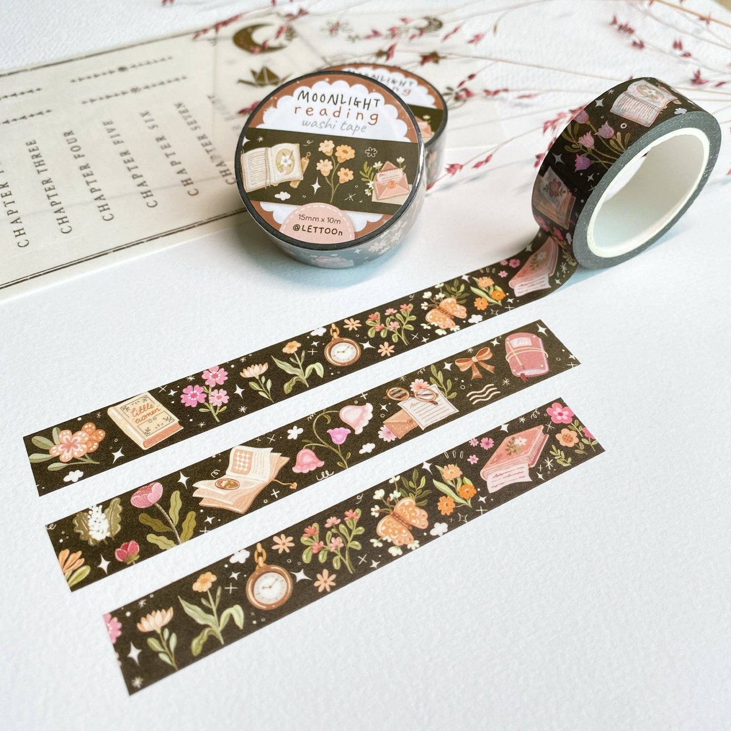 Moonlight Reading - Washi Tape