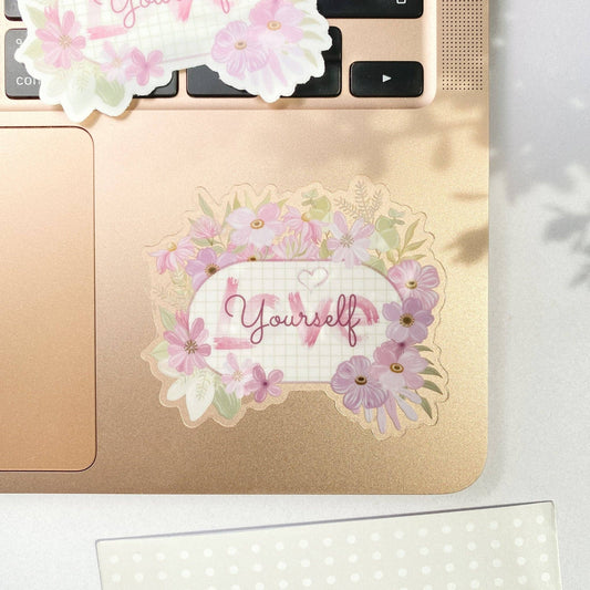 Love Yourself - Clear Vinyl Sticker