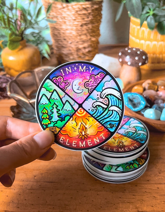 In My Element - Large Waterproof Sticker