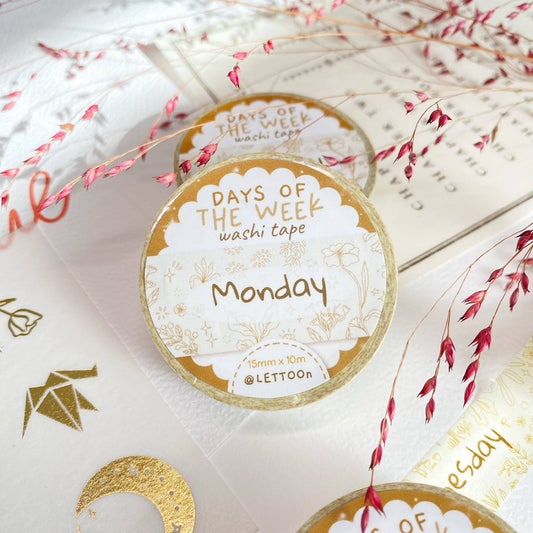 Days Of The Week - Washi Tape