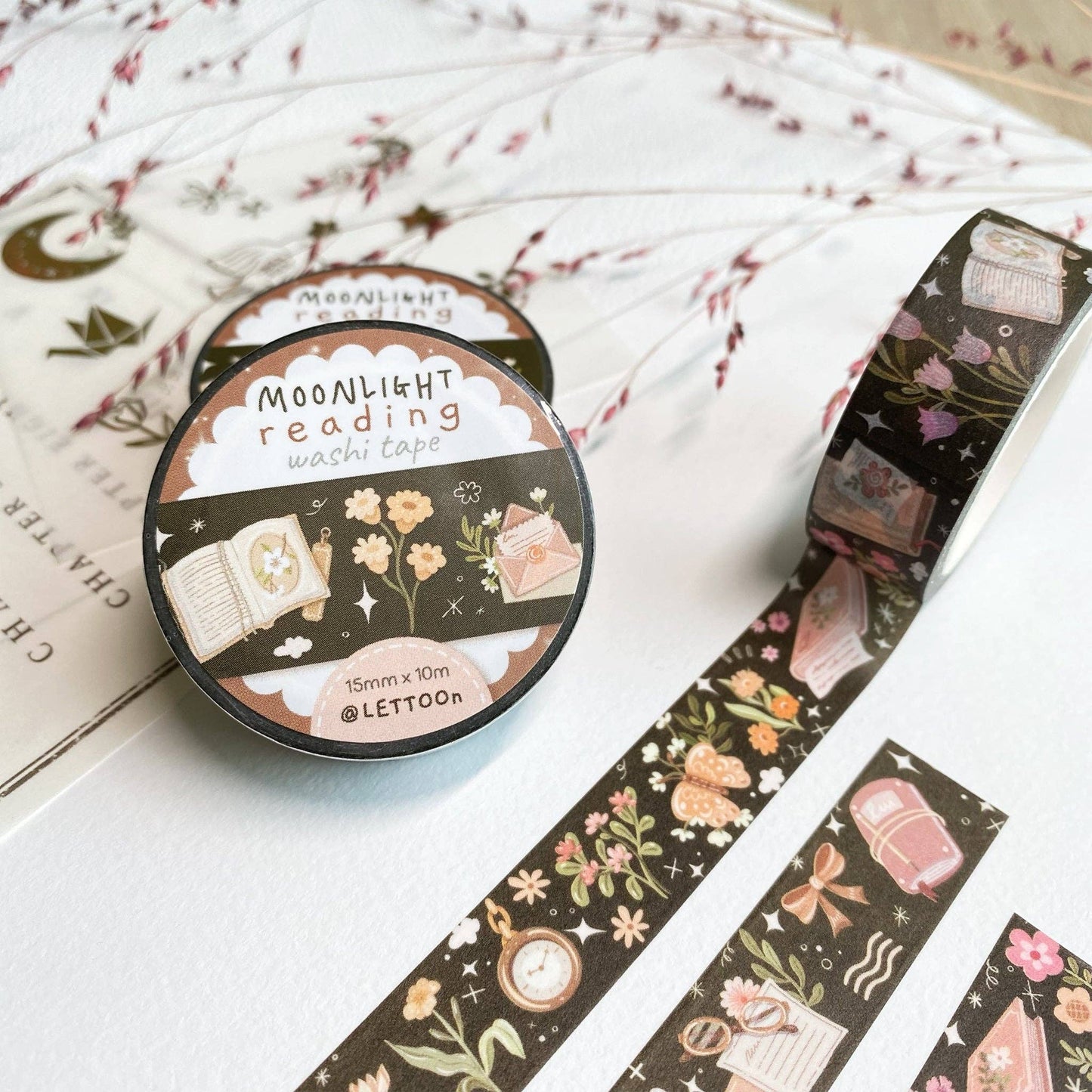 Moonlight Reading - Washi Tape
