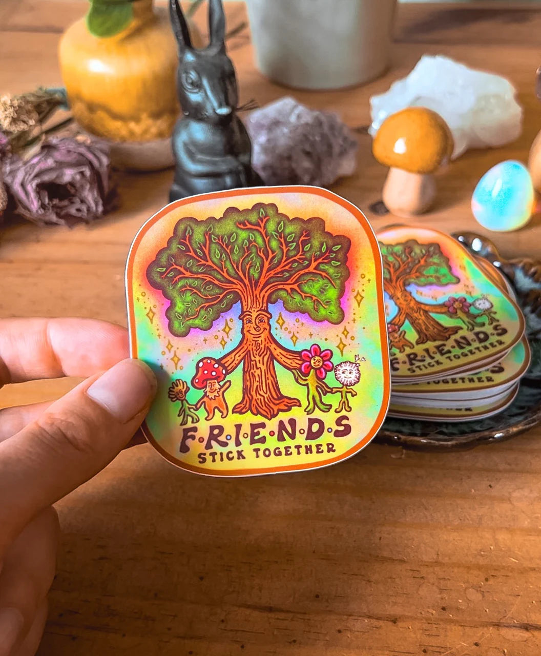 Friends Stick Together - Large Sticker