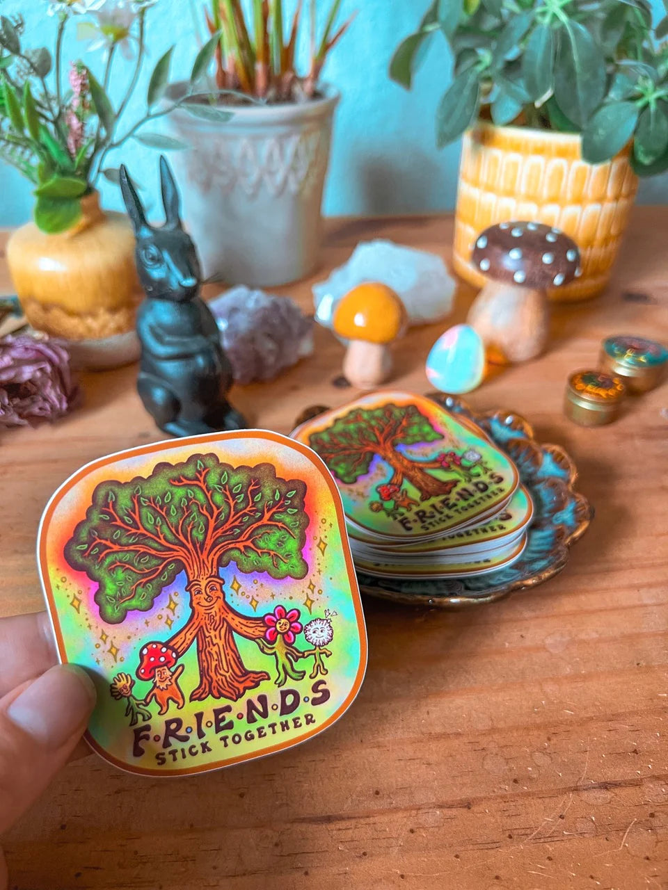 Friends Stick Together - Large Sticker
