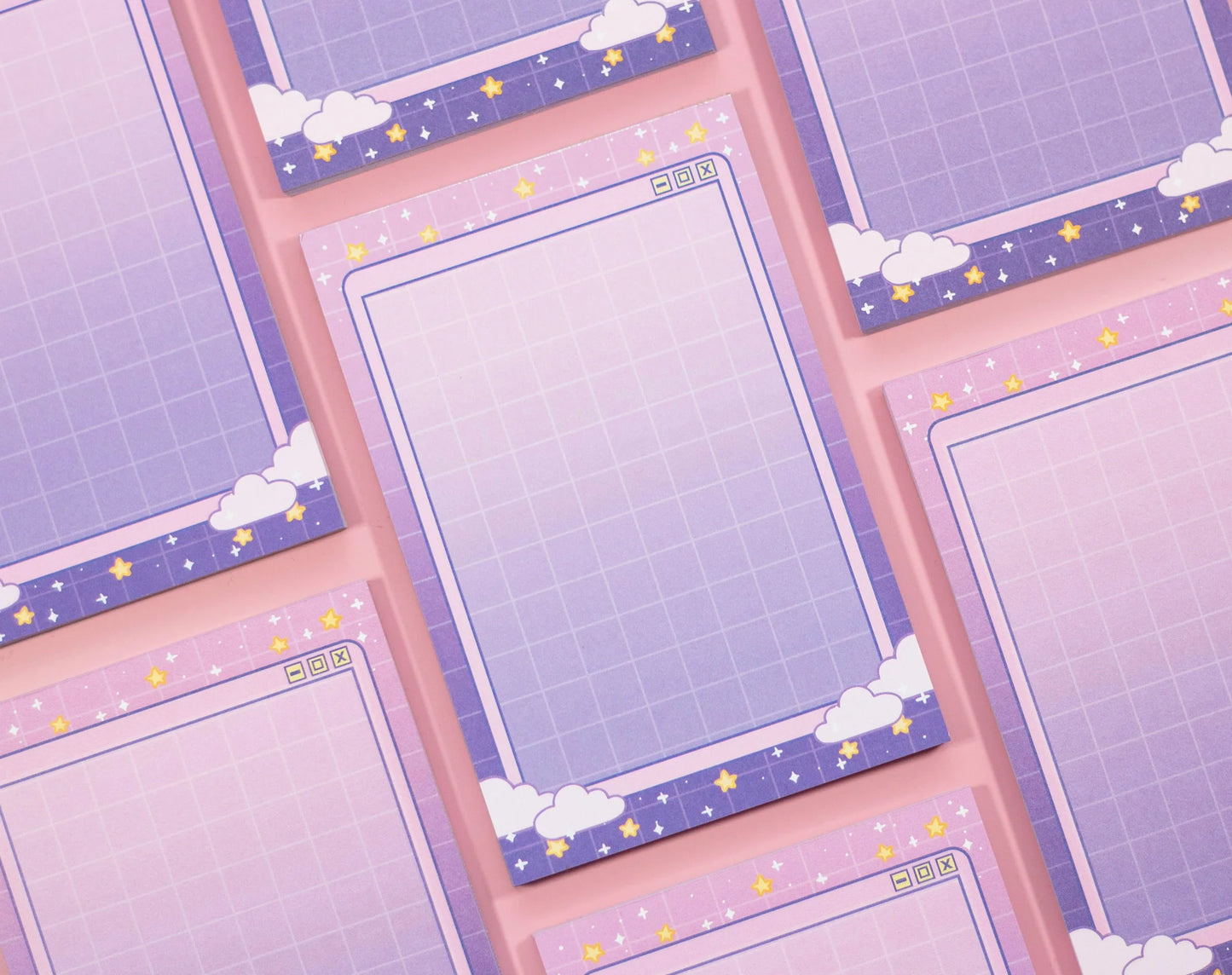 Purple Gradient Clouds Notepad