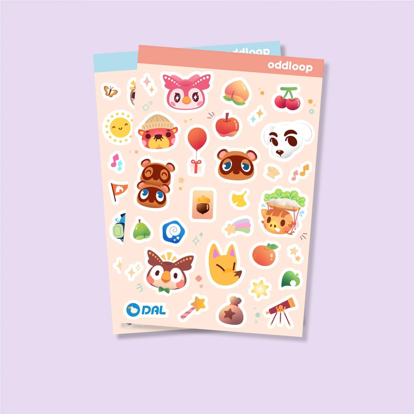 Animal Crossing Sticker Sheet