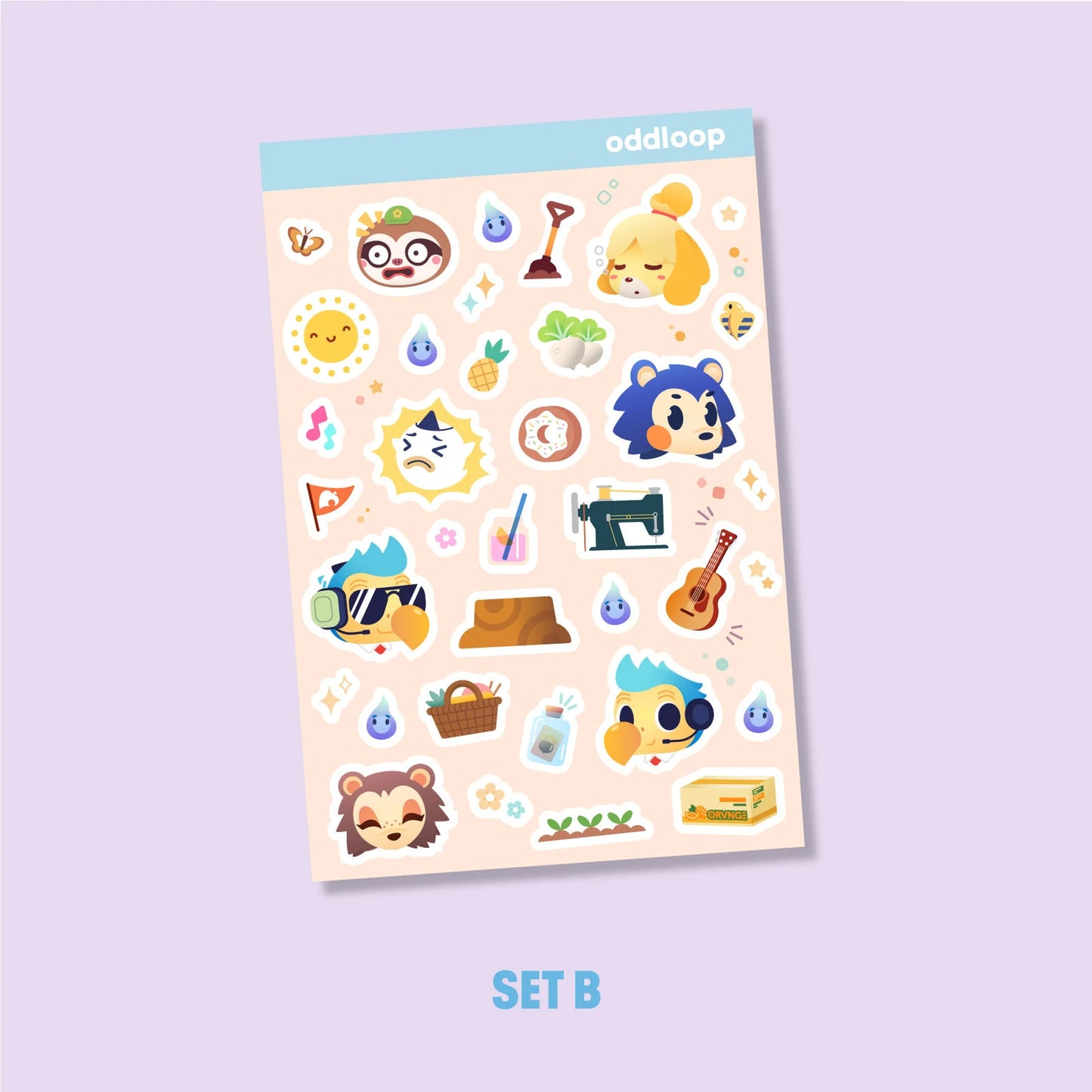 Animal Crossing Sticker Sheet