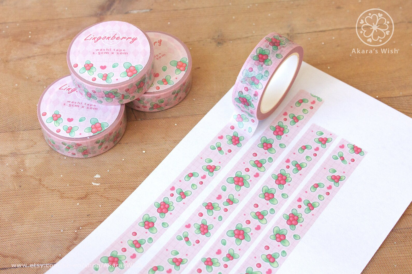 Lingonberry Washi Tape