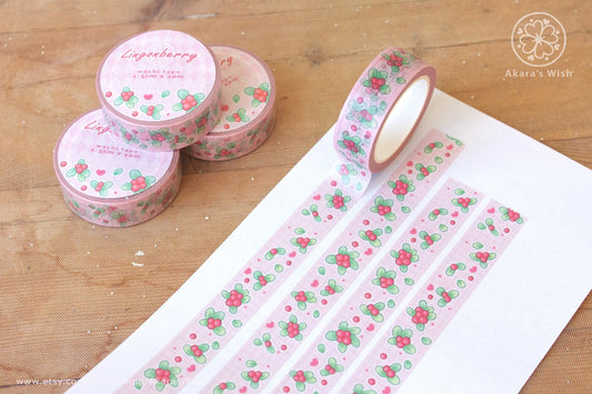 Lingonberry Washi Tape