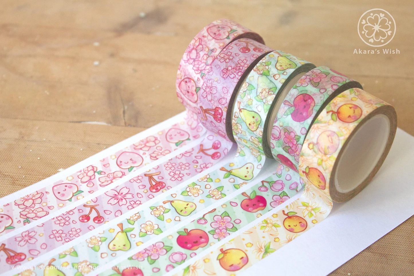 ACNH Fruits Washi Tape