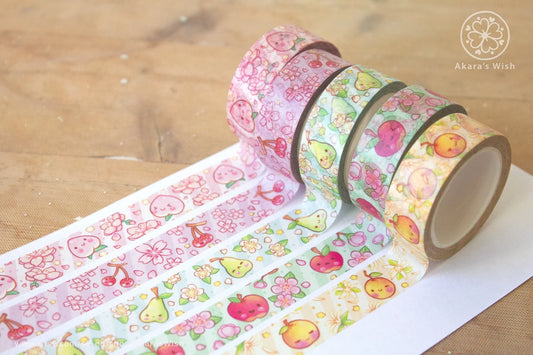ACNH Fruits Washi Tape