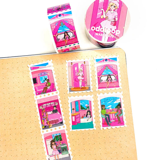 Life in Plastic Stamp Washi