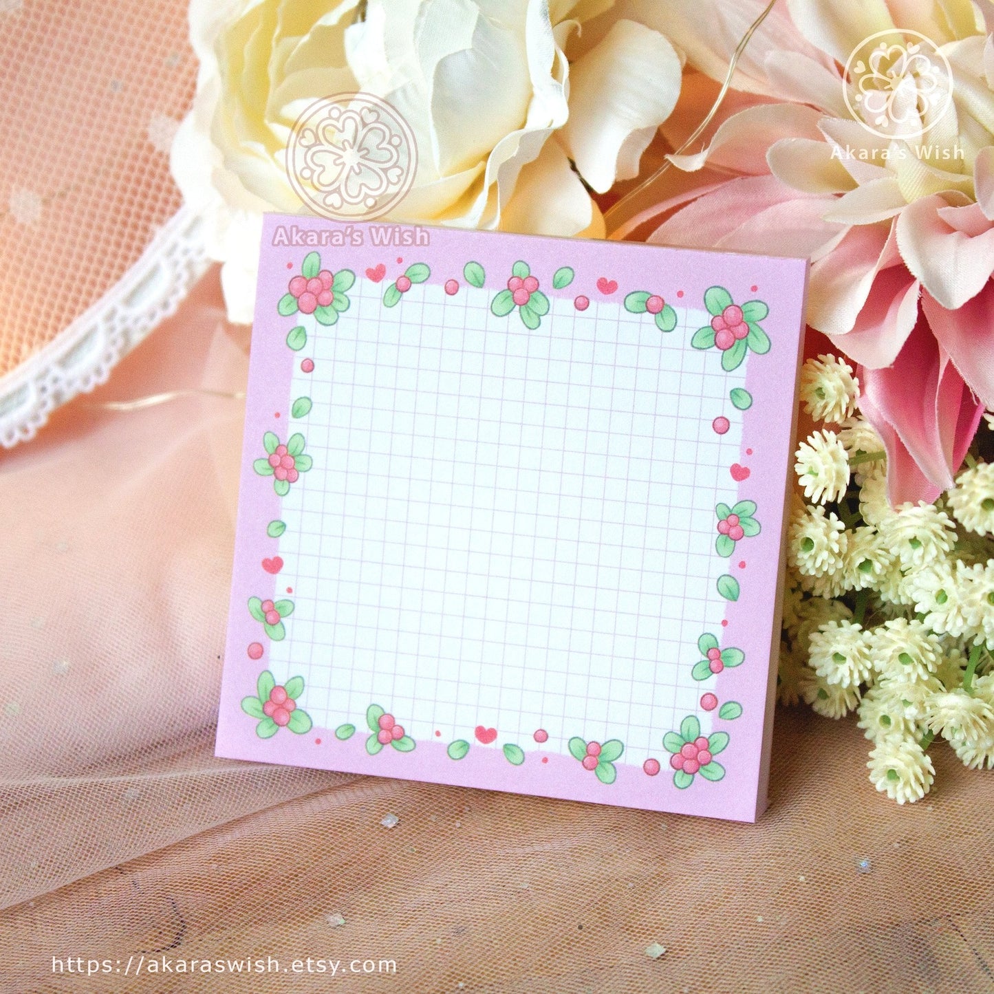 Lingonberry Memo Pad