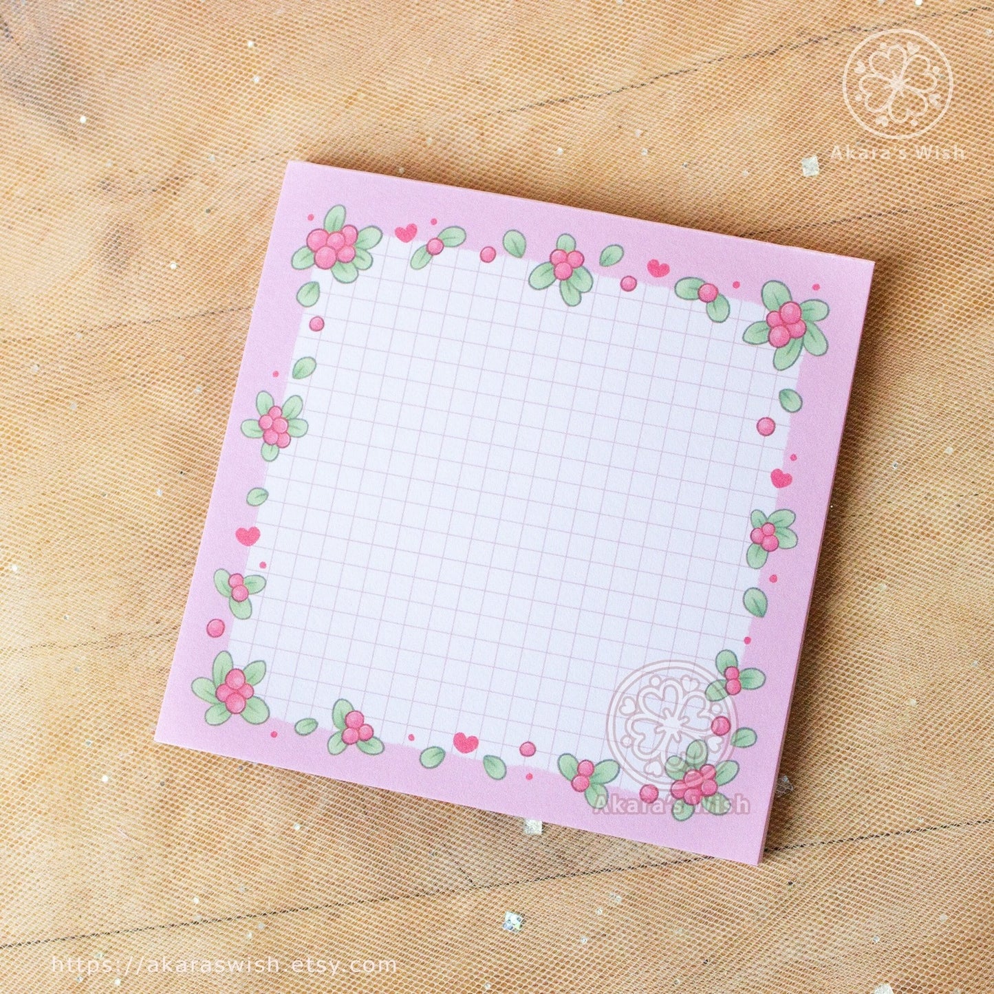 Lingonberry Memo Pad
