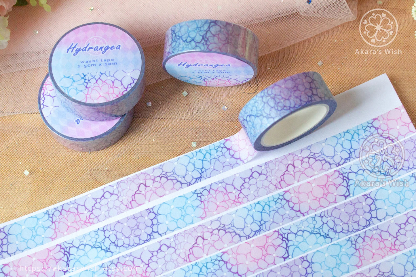 Hydrangea Washi Tape