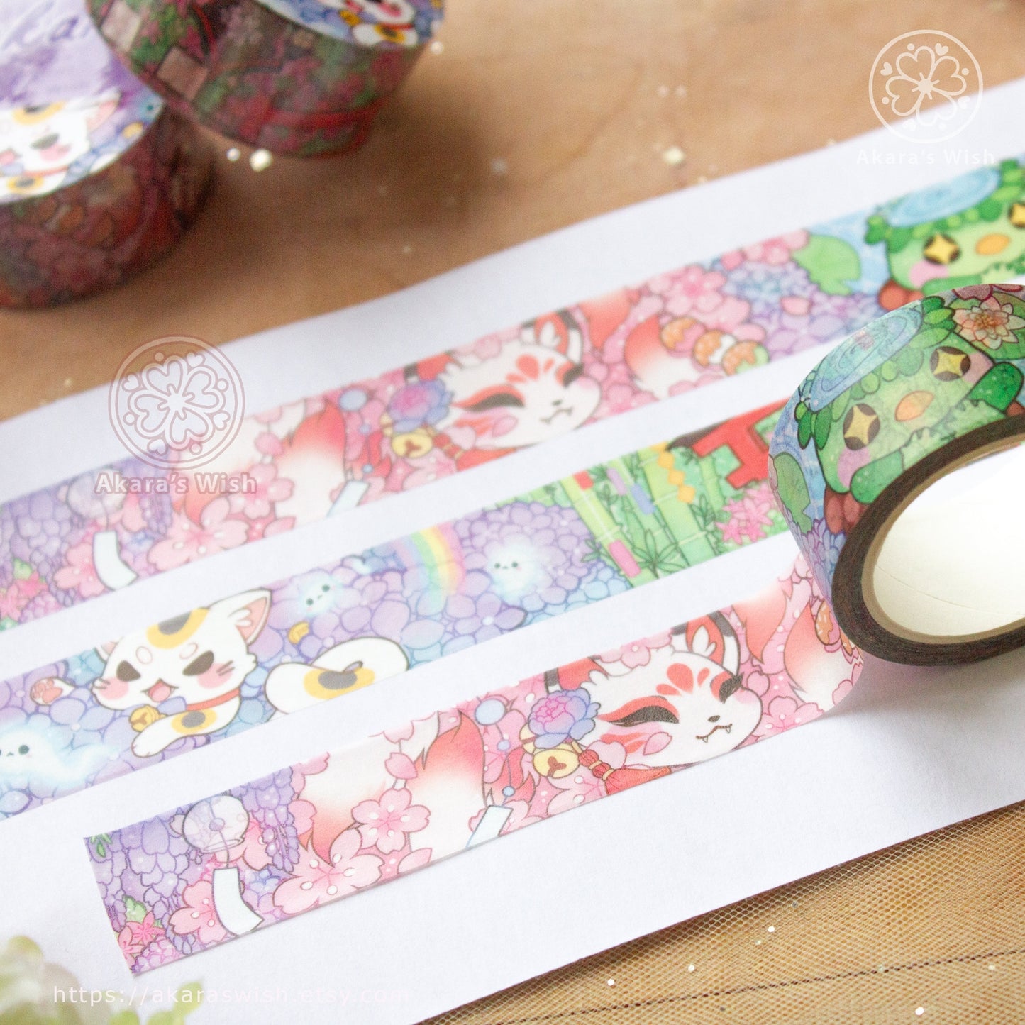 Yokai Cats 20mm Washi Tape
