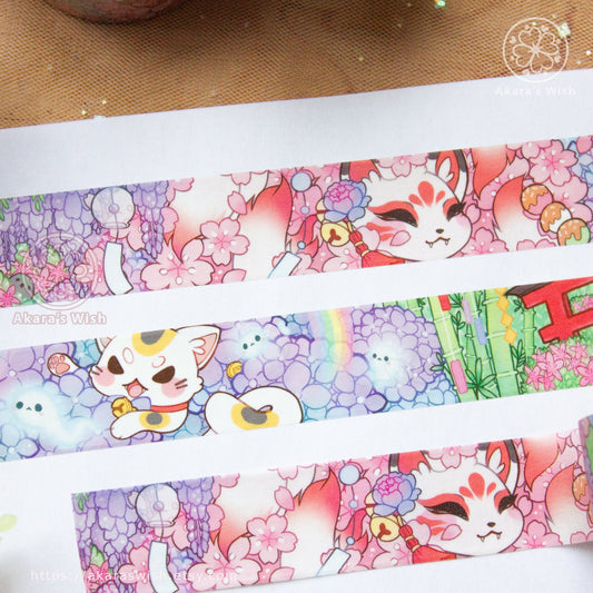 Yokai Cats 20mm Washi Tape