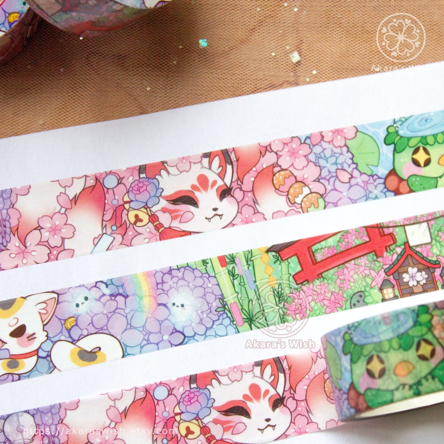 Yokai Cats 20mm Washi Tape