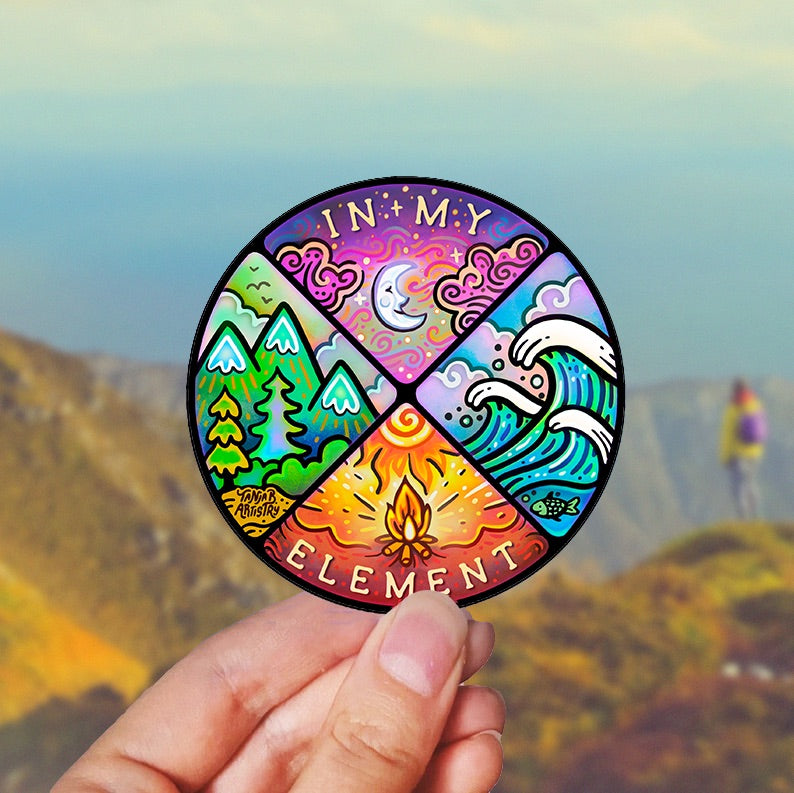 In My Element - Large Waterproof Sticker