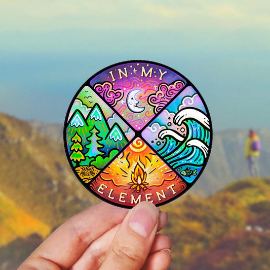In My Element - Large Waterproof Sticker