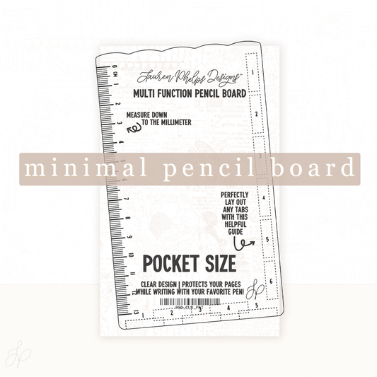 Clear Pencil Board | New Minimal Design (Pocket, B6 Slim)