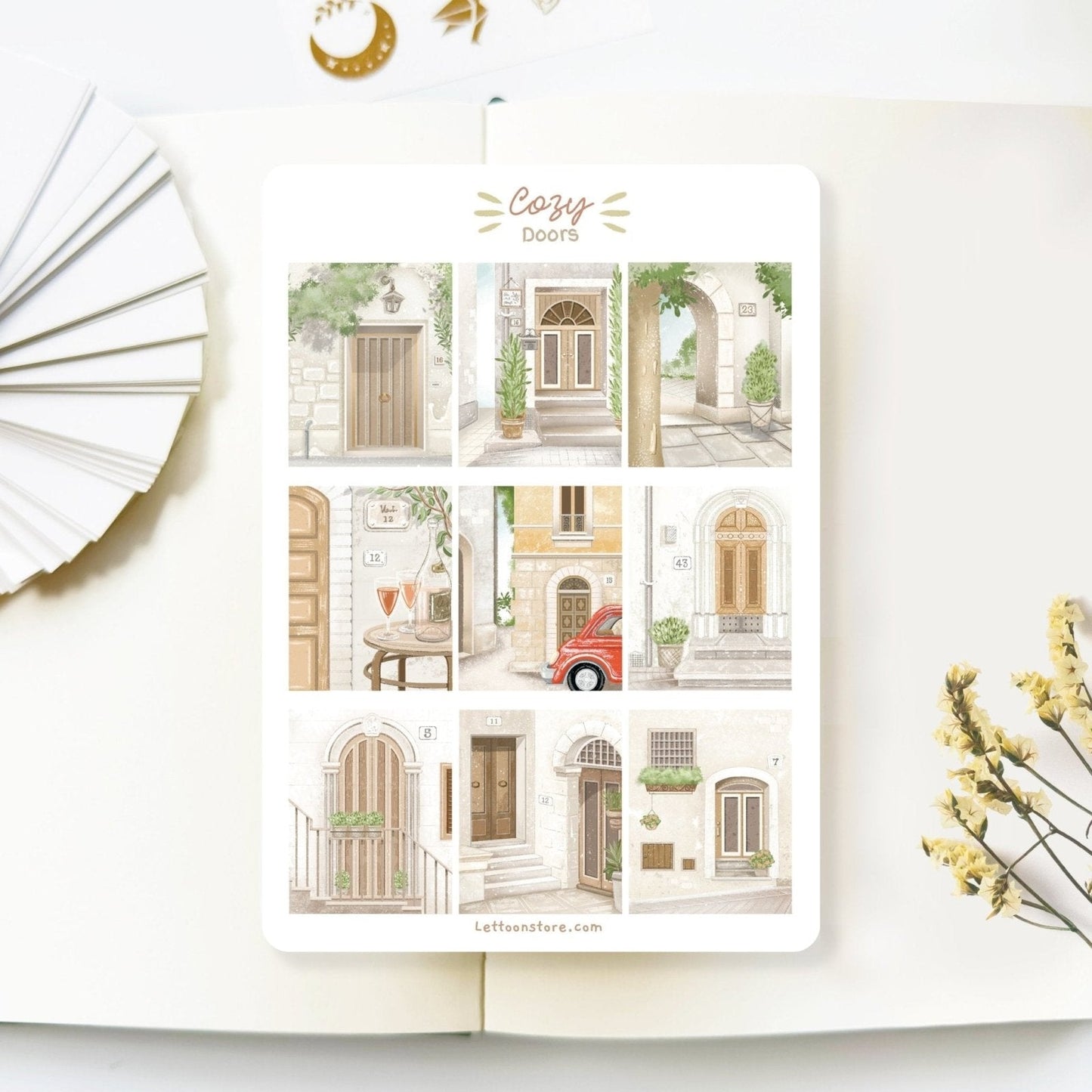 Italy: Semi-Transparent Sticker Sheets