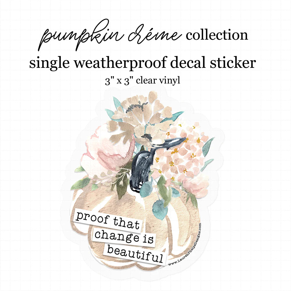 Pumpkin Crème Quote Decal