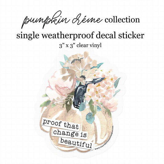 Pumpkin Crème Quote Decal