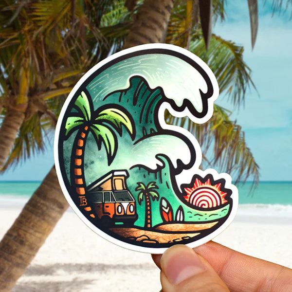 Ride the Wave - Large Sticker