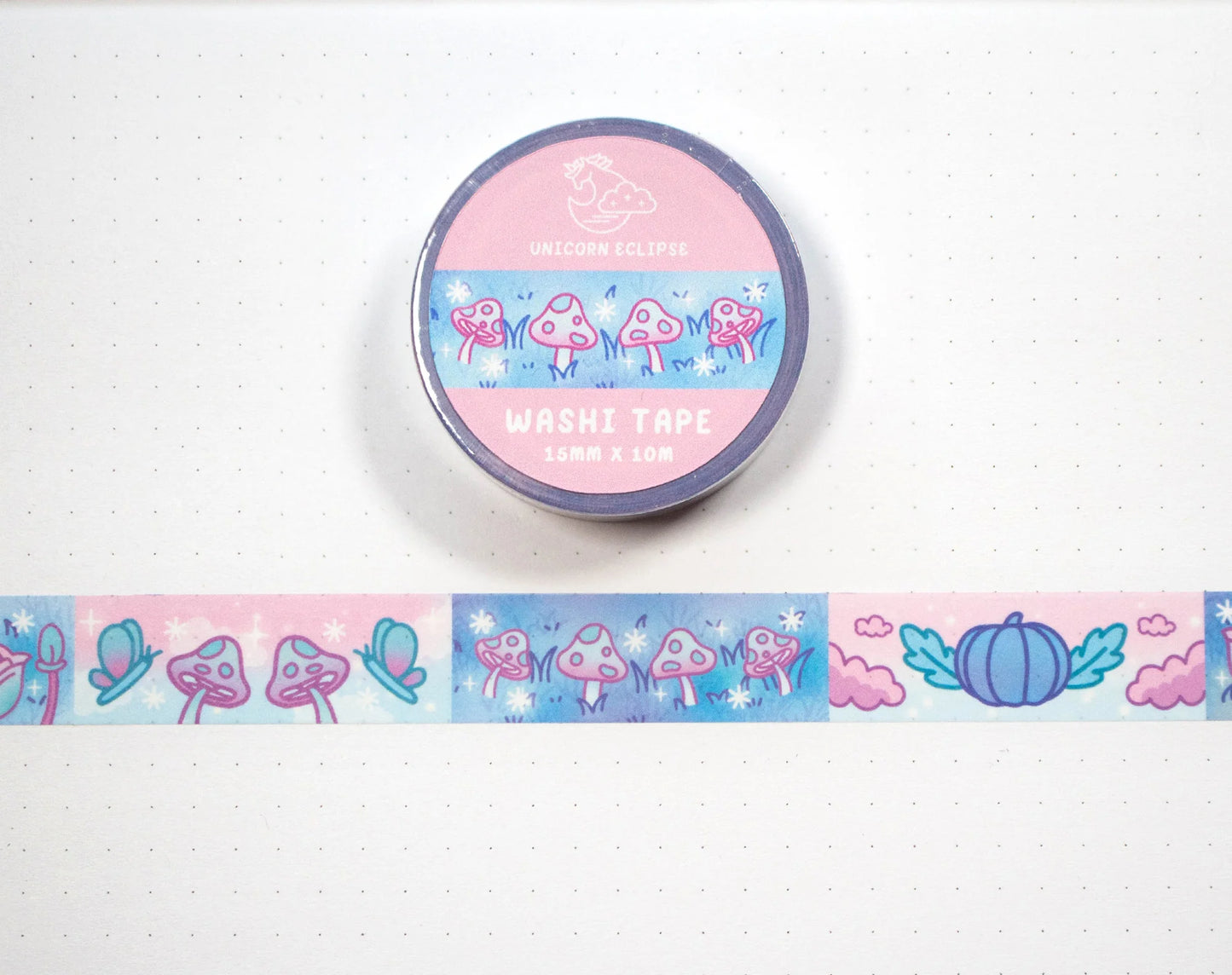 Winter Mushroom Cottagecore Washi Tape