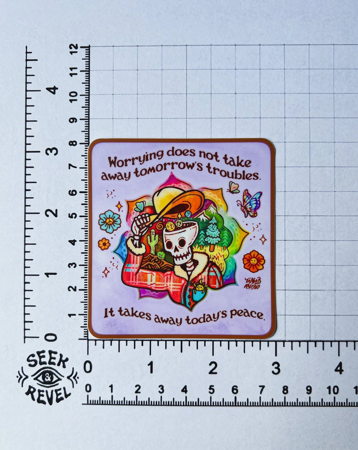 Worry Less - Large Waterproof Sticker