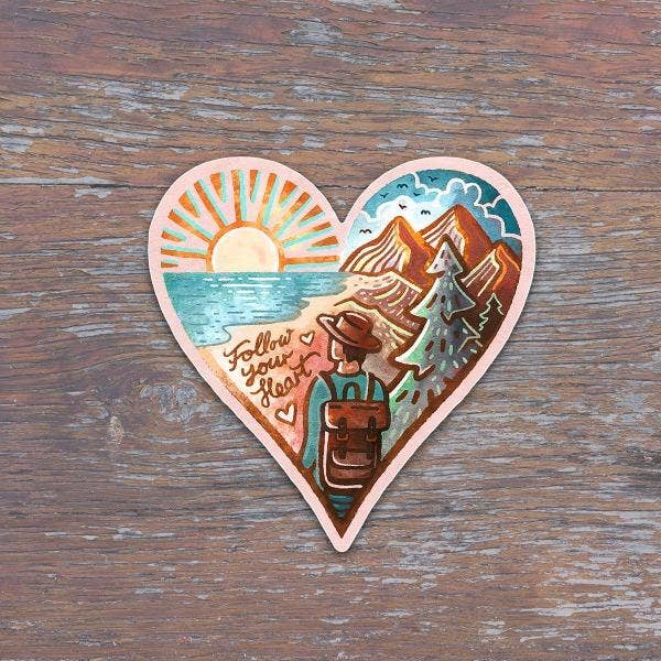Follow Your Heart - Large Sticker