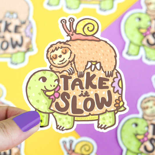 Take It Slow Vinyl Sticker