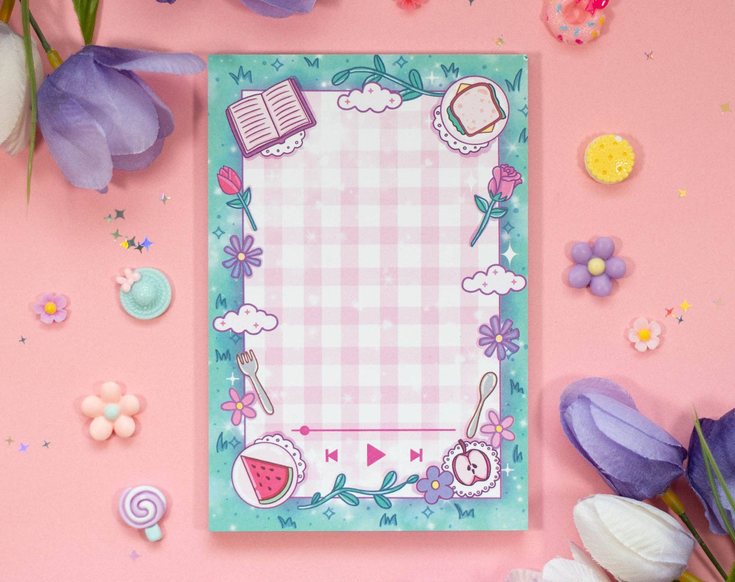 Picnic Music Player Notepad