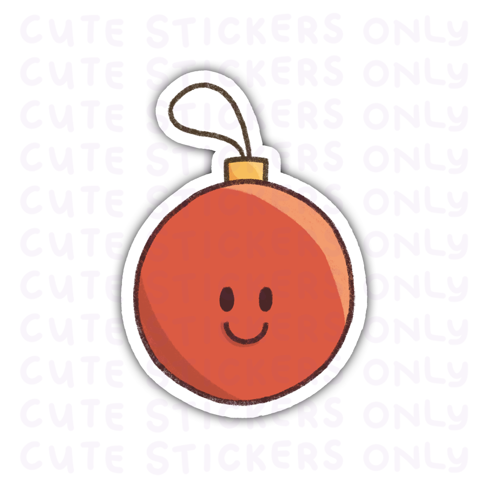 Festive Ornaments Die Cut Stickers