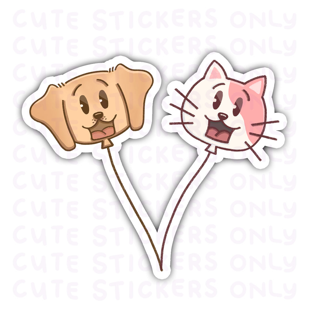 Birthday - Joey and Cake Die Cut Stickers