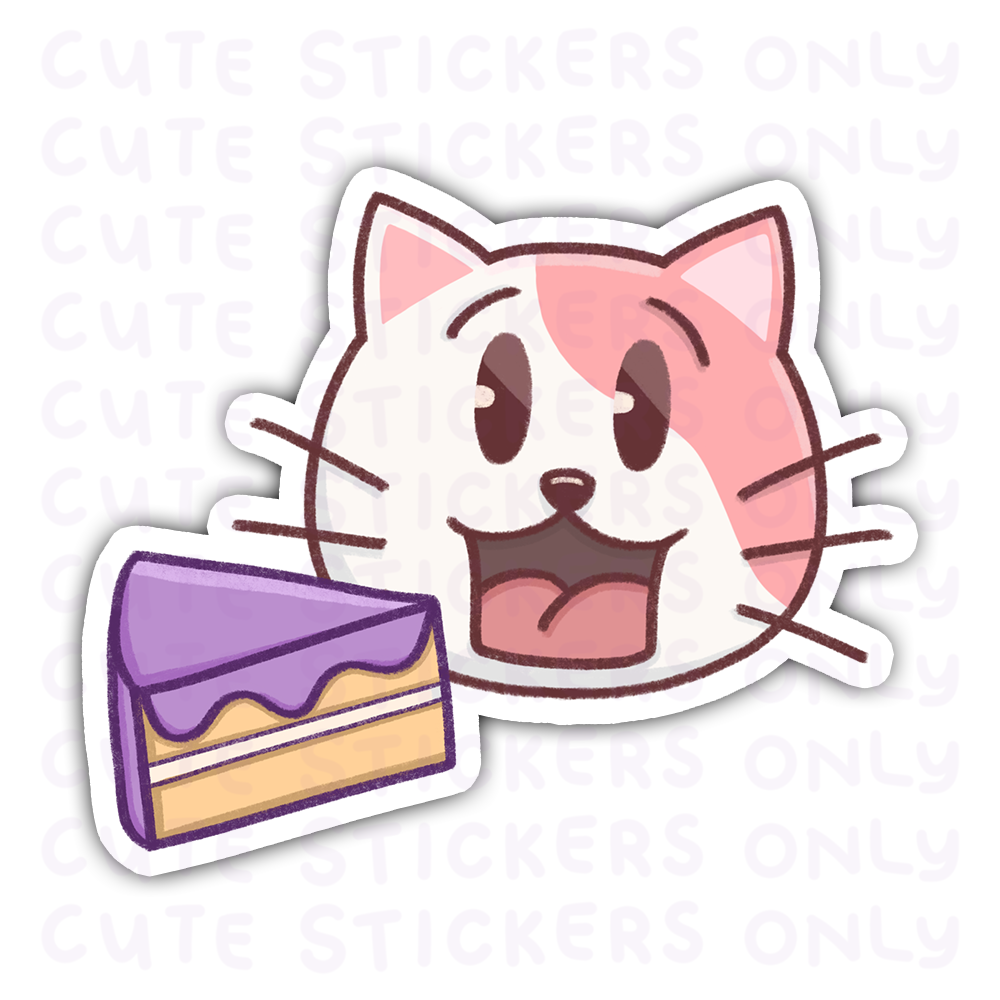 Birthday - Joey and Cake Die Cut Stickers