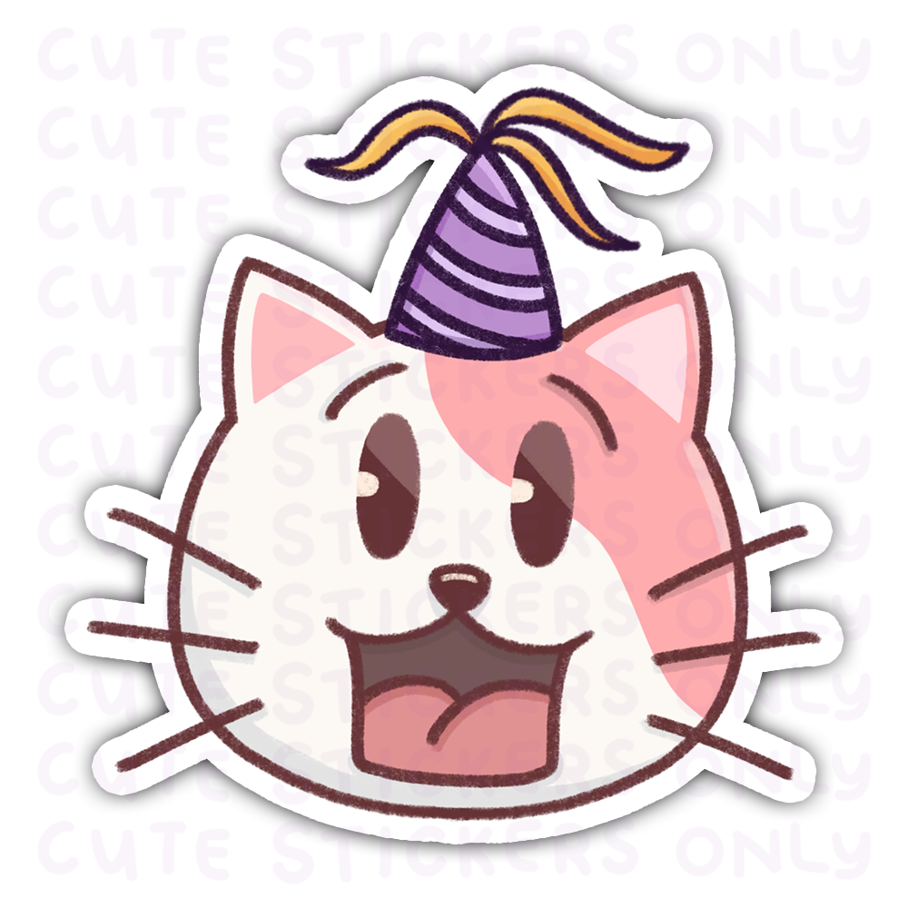 Birthday - Joey and Cake Die Cut Stickers